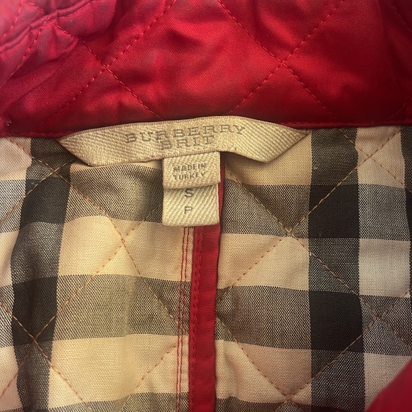 Red size small Burberry Quiles coat - Picture 2 of 8